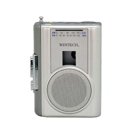 WINTECH AM／FMラジオ付テープレコーダー PCT-02RM 【北海道・沖縄・離島配送不可】
