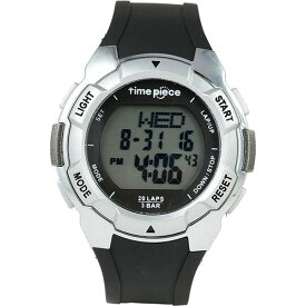 Time Piece（タイムピース） 腕時計 ランニングウォッチ 20LAP デジタル シルバー TPW-004SV【代引不可】【北海道・沖縄・離島配送不可】