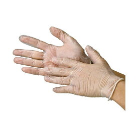 (まとめ) 川西工業 ビニール極薄手袋 粉なし 透明 S 〔×10セット〕