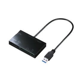 (まとめ）サンワサプライ USB3.0カードリーダー ブラック ADR-3ML35BK 1個〔×3セット〕【代引不可】【北海道・沖縄・離島配送不可】