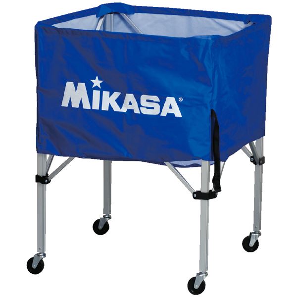 最大81％オフ！ MIKASA（ミカサ）器具 ボールカゴ 箱型・中（フレーム・幕体・キャリーケース3点セット） ブルー 〔BCSPS〕 