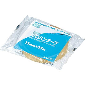 （まとめ買い）コクヨ セロハンテープ 大巻き Sパック 15mm×35m T-SS15N 〔10巻セット〕【北海道・沖縄・離島配送不可】