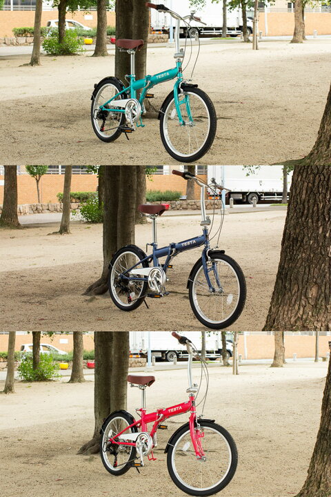 楽天市場】TESTA 20インチ 折りたたみ自転車 シマノ6段変速 FKG206-48 