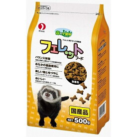 （まとめ買い）ペットライン 森の小動物 フェレットフード 500g 〔×6〕【代引不可】【北海道・沖縄・離島配送不可】