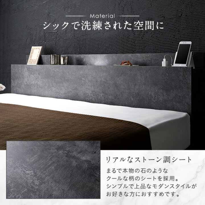 楽天市場】ベッド ダブル 国産ポケットコイルマットレス付