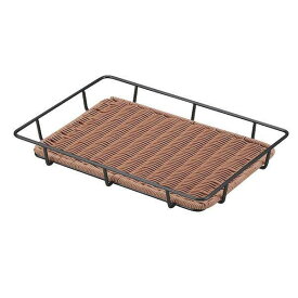 トーダイ 黒スチールパンラック パントレー付 40型 ブラウンBB-810-BR 【北海道・沖縄・離島配送不可】