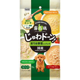 （まとめ買い）イースター 霧島鶏 じゅわドーン！ ミンチ 彩りお野菜入りパック 210g(70g×3袋) 犬用フード 〔×12〕 【北海道・沖縄・離島配送不可】