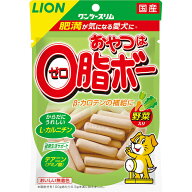 （まとめ買い）ライオンペット ワンツースリム おやつは0脂ボー 野菜入り 80g 犬用おやつ 〔×12〕 【北…