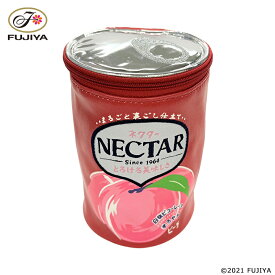 不二家 公式 ネクターピーチポーチ コンパクト ペンケース 化粧ポーチ 小物入れ 雑貨レディース 合成皮革 可愛い 大容量 自立 ネクター パッケージ キャラクター