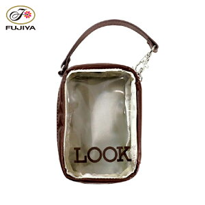 不二家 公式 おでかけクリアポーチ(LOOK) 小物入れ 雑貨 レディース クリアポーチ マチ おでかけ ぬいぐるみ ペコちゃん ペコ ぺこちゃん かわいい