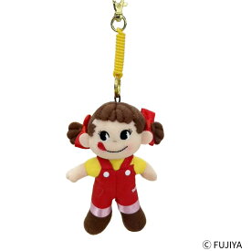 不二家 公式 ペコちゃん コイルチェーン ぬいぐるみ マスコット ペコ ぺこちゃん キャラクター 約12cm イエロー