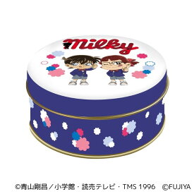 不二家 公式 ミルキー缶（コナンくん＆ペコちゃん） 個包装 標準19粒入り 菓子 冷蔵 ミルキー スイーツ コナン 名探偵コナン コラボ ペコちゃん チョコレート