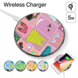 ワイヤレス スマホ 充電器 ワイヤレス充電器 ガラス スマホ充電器 モバイル充電器 スマートフォン充電器 ( iphone iphone8 iphoneX iphone8Plus アイフォン Galaxy S8 S7Edge ギャラクシー ) Qi Qi充電 Qi充電器 かわいい スマホケース デザイン手帳 【グローバル】