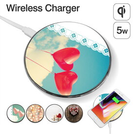 ワイヤレス スマホ 充電器 ワイヤレス充電器 ガラス スマホ充電器 モバイル充電器 スマートフォン充電器 ( iphone iphone8 iphoneX iphone8Plus アイフォン Galaxy S8 S7Edge ギャラクシー ) Qi Qi充電 Qi充電器 かわいい スマホケース デザイン手帳 【グローバル】