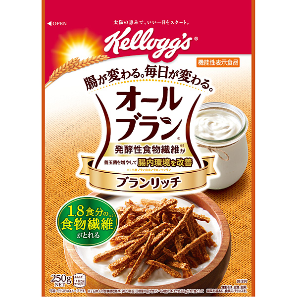 おすすめ ケロッグ オールブラン ブランリッチ 250g×6袋 機能性表示食品 日本ケロッグ kellogg's シリアル