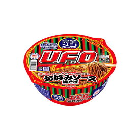 日清　完全メシ　日清焼そばU．F．O．　濃い濃いお好みソース焼そば 135g×12個入り(1ケース)（KT）