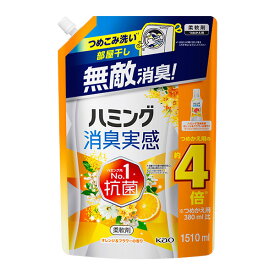 ハミング消臭実感　オレンジ＆フラワーの香り　つめかえ用 1.51L　6個セット KO 花王