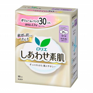 ロリエ しあわせ素肌 ボリュームパック 特に多い昼用25cm 羽つき 30個×8個入り(KO)花王