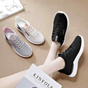 スニーカー レディース フラット メッシュ 通気性 カジュアル シューズ スポーツ ランニング 靴 ベージュ グレー 黒 ブラック ピンク 紫 パープル 春夏 軽量 おしゃれ 歩きやすい 紐