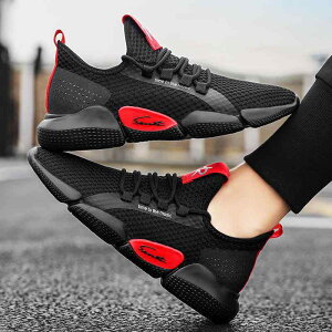 スニーカー メンズ おしゃれ 個性的 スポーツ シューズ メッシュ 通気性 蒸れにくい 軽い 軽量 柔らかい 歩きやすい 黒 白 黄色 かっこいい 運動 靴 くつ ランニング トレーニング ウォーキン