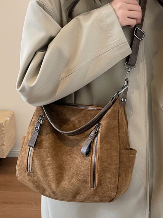 楽天市場】ショルダーバッグ レトロ 大容量 ハンドバッグ レディース  