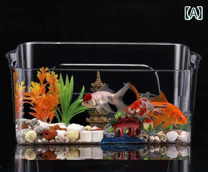 楽天市場】水槽 蓋付き ふたなし 金魚 魚 水生生物 かめ 透明 家庭用 