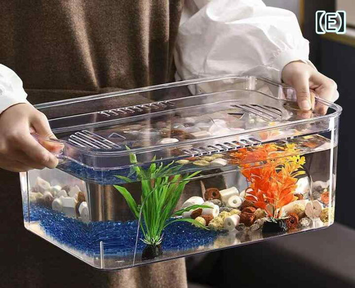楽天市場】水槽 蓋付き ふたなし 金魚 魚 水生生物 かめ 透明 家庭用 