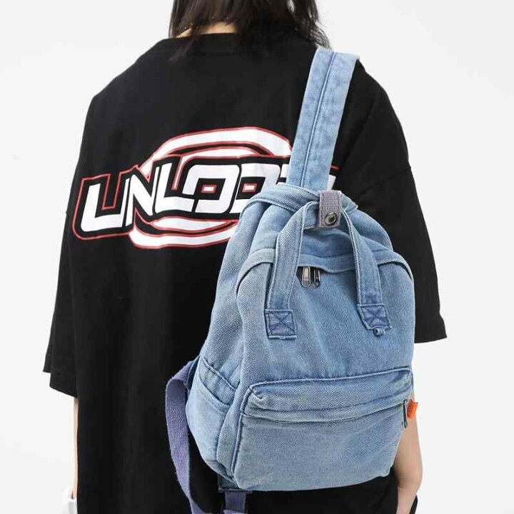 楽天市場】リュック デニム A4 バックパック レディース メンズ こなれ 
