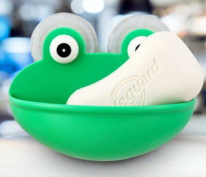 石鹸置き 置き場 カエル かわいい ホルダー 石鹸 ソープディッシュ 吸盤 壁掛け 壁 かえる 緑 グリーン 家庭用 オフィス 収納 保管 石けん ソープ おしゃれ アニマル 動物 インテリア 浴室 洗