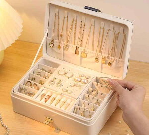 ジュエリーボックス 収納 小物入れ レディース メンズ 女性用 男性用 ユニセックス 男女兼用 引き出し 二段 スクエア 多収納 大容量 無地 個性的 高級感 シンプル カジュアル 通年 かわいい