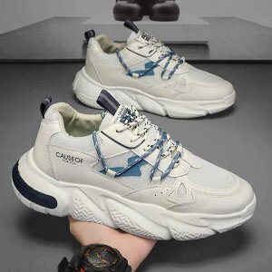 シューズ 靴 フラット スニーカー フラット メンズ 男性用 厚底 灰 無地 春夏 秋冬 レースアップ 紐 軽量 快適 柔らかい ラウンドトゥ シンプル カジュアル 27cm 大きいサイズ かっこいい クー