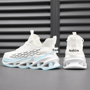 シューズ 靴 フラット スニーカー メンズ 男性用 レースアップ 紐 メッシュ 通気性 厚底 白 黒 シンプル カジュアル ストリート 27cm 大きいサイズ 春夏 かっこいい クール 個性的 存在感 主役