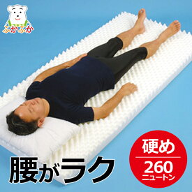 体圧分散マット敷ふとん シングル 柄おまかせ　ぎっくり腰 腰痛 体圧分散マットレス 260ニュートン ハードタイプ 硬め 耐圧分散 大恒リビング らくらく敷き布団 単身赴任 転勤 引越し ひとり暮らし 寝具 点で支える 健康敷布団