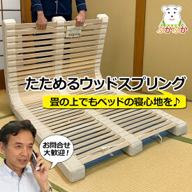 ボディドクター たためるウッドスプリング フロア用 高反発マットレス専用 天然木スラット 板バネ ラテックスサスペンション 組立不要　通気性 耐久性 寝姿勢サポート フローリング・畳OK シングル／セミダブル 日本製　Bodydoctor グローバル産業