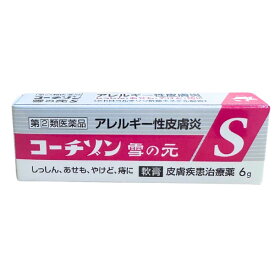 【指定第2類医薬品】コーチゾン雪の元S（6g） しっしん ひび あかぎれ かゆみ止め 置き薬 配置薬 常備薬 奈良 雪の元