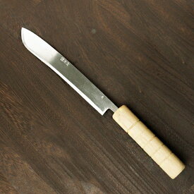 かつお節工場で使われる耐久性と品質を持った一本身卸包丁(青紙)(両刃)【鹿児島 薩摩 枕崎産 包丁】【名入れ無料】