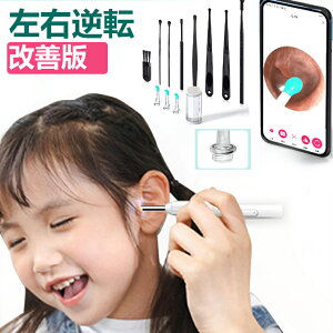 カメラ付き 耳かき カメラ 、ねじ込み ピンセット耳 LEDライト ミラー機能付き スコープ 細い 高画素 LEDライト 耳掃除 歯垢 確認 防水 極細レンズ WIFI接続 温度制御 IOS Android USB充電 日本語説