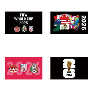 2026 �ĉ��n���[���h�J�b�v �� �S 19 ��� 2 �T�C�Y�W�J World Cup Flag �J���� ���͋C ���� �o�[ ������ �X�� �C�x���g �T�b�J�[�t�@�� �L�O�i