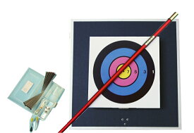 送料無料｜体にいい事始めよう！｜ギフトにも最適｜レクリエーション 吹き矢｜ネイル式入門壁掛セット(NNKK)筒の色は3色から選べます。バックプレートの色は薄いグリーンとなります。