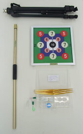 みんなで楽しく簡単吹矢！70cm筒用 吸盤式レクリエーション的スタンドセットQLS700