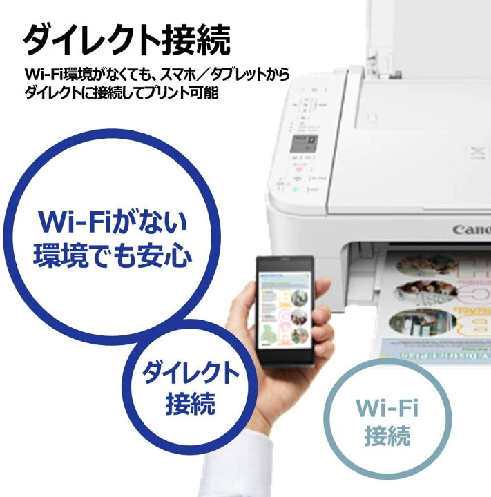 楽天市場 Canon プリンター インクジェット複合機 Pixus Ts3330 ホワイト Wi Fi対応 テレワーク向け 福bookストア 楽天市場店