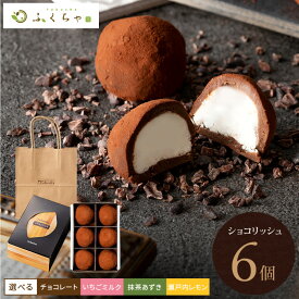 【クーポンで8%OFF】 【まとめ買いで送料無料】 生チョコ 濃厚チョコ チョコ 職場 大量 個包装 ギフト プレゼント スイーツ バレンタインチョコレート トリュフ いちごミルク 抹茶あずき 瀬戸内レモン 【ショコリッシュ6個入】