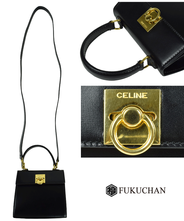 楽天市場】【CELINE/セリーヌ】カーフレザー 2way ミニショルダー ...