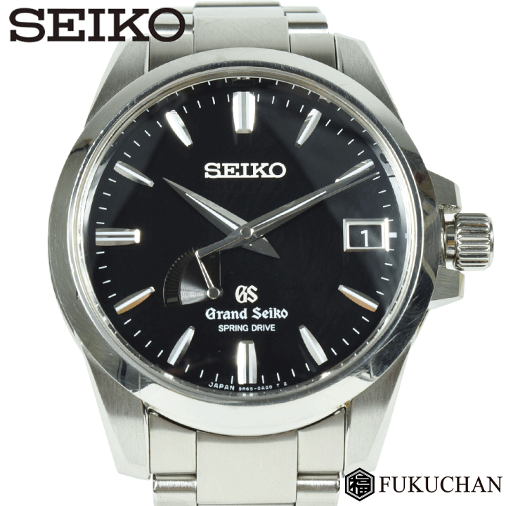 【GRAND SEIKO/グランドセイコー】スプリングドライブ　SBGA027　9R65-0AG1　ブラック文字盤SS×AT　パワーリザーブ表示機能　 【中古】≪送料無料≫ | ブランドショップ　FUKUCHAN