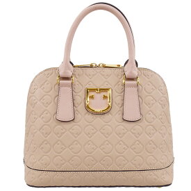 Furla フルラ ファンタスティカ S ミニ ドームハンドバッグ DALIA ベージュピンク×ゴールド金具 2way 新ロゴ フルラモノグラム 2019AW 1033472 レディース FANTASTICA 【中古】≪送料無料≫