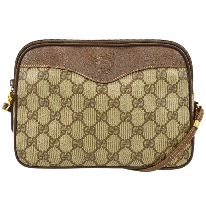 楽天市場】GUCCI グッチ ショルダーバッグ GGプラス PVC×レザー  