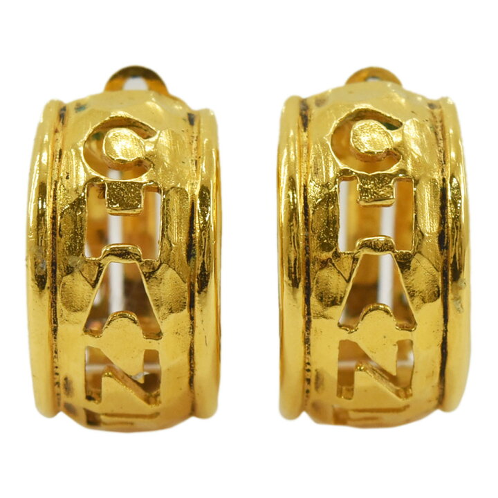 楽天市場】CHANEL シャネル フープイヤリング ヴィンテージ  