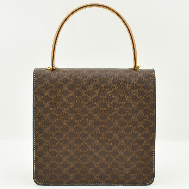 楽天市場】CELINE セリーヌ 馬車金具 マカダム柄 2wayハンドバッグ  
