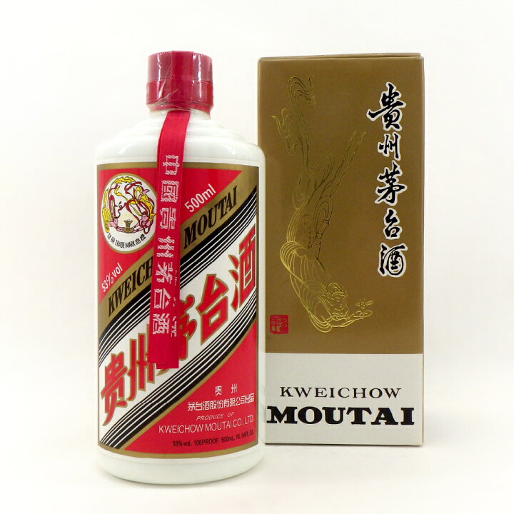 楽天市場】貴州茅台酒 マオタイ酒 天女ラベル 2008年 53％ 500ml 総 - 焼酎 