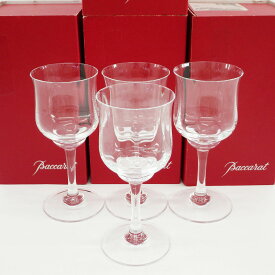 Baccarat バカラ カプリ ワイングラス 計4点 箱付き 洋食器 クリスタルガラス グラス【美品】【送料無料】